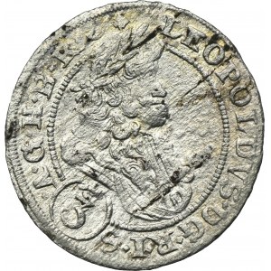 Silesia, Habsburg rule, Leopold I, 3 Kreuzer Brieg 1701 CB - UNLISTED
