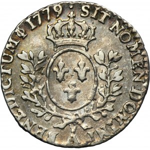 France, Louis XV, 1/20 Ecu Paris 1779 A