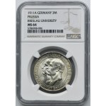 Germany, Kingdom of Prussia, Wilhelm II, 3 Mark Berlin 1911 A - NGC MS64