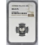 20 groszy 1979 - NGC MS65 PROOF LIKE - jak lustrzanka