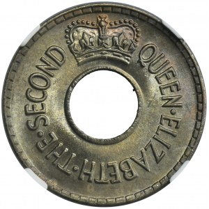 Fidži, Alžbeta II, 1/2 pence Londýn 1954 - NGC MS66