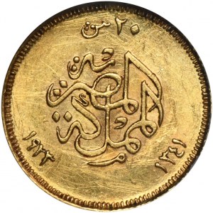 Egypt, 20 Piastres 1923 - GCN AU50
