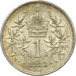 Austria, Franz Joseph I, 1 Corona Wien 1913