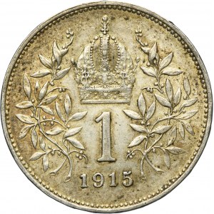 Austria, Franz Joseph I, 1 Corona Wien 1915