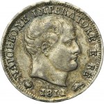 Italy, Kingdom of Italy, Napoleon I, 5 Soldi Milan 1811 M - overstruck from 1810