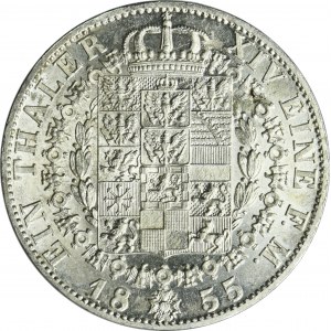 Germany, Kingdom of Prussia, Friedrich Wilhelm IV, Thaler Berlin 1855 A - BEAUTIFUL