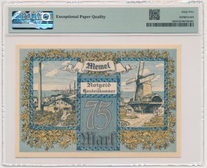 Memel (Klaipeda), 75 Mark 1922 - PMG 65 EPQ