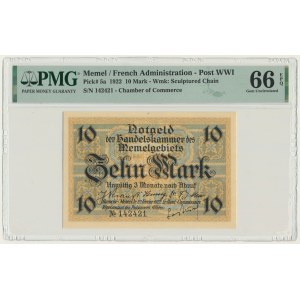 Memel (Klaipeda), 10 Mark 1922 - PMG 66 EPQ