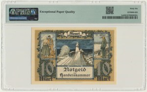 Memel (Klaipeda), 10 Mark 1922 - PMG 66 EPQ