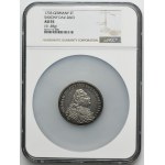 Augustus III of Poland, 2 Thaler Dresden 1733 - NGC AU55 - RARE