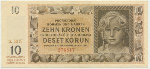 Bohemia & Moravia, 10 Korun 1942