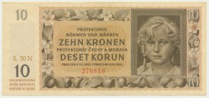 Bohemia & Moravia, 10 Korun 1942