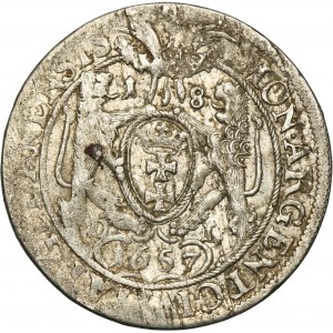 John II Casimir, 1/4 Thaler Danizg 1657 DL - VERY RARE, ex. Potocki