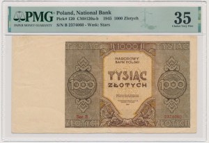1.000 złotych 1945 - B - PMG 35
