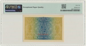 1/2 marki 1916 - Jenerał - A - PMG 66 EPQ