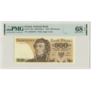 500 złotych 1974 - A - PMG 68 EPQ
