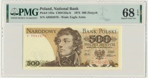 500 złotych 1974 - A - PMG 68 EPQ