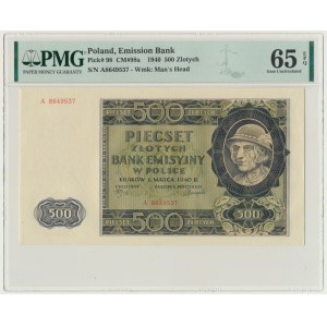 500 złotych 1940 - A - PMG 65 EPQ