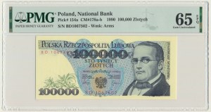 100.000 złotych 1990 - BD - PMG 65 EPQ