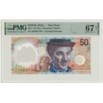 PWPW, Chaplin 2020 - PMG 67 EPQ - BD - NIEZNANA wersja z Chaplinem w okienku i kliszą
