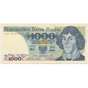 1.000 złotych 1975 - AW - wyjątkowo rzadkie