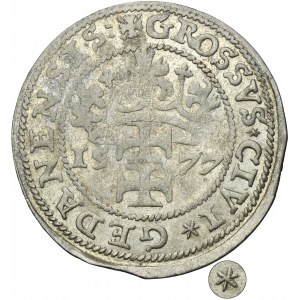 Siege of Danzig, Groschen 1577 - Goebl - VERY RARE, star