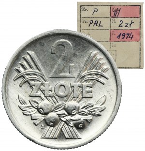 2 złote 1974 Jagody - ex. Kałkowski