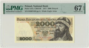 2 000 Or 1977 - H - PMG 67 EPQ - RARE