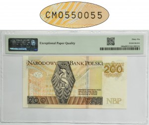 200 złotych 2015 - CM 0550055 - PMG 66 EPQ - ciekawy numer