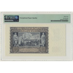 20 złotych 1940 - K - PMG 64 EPQ
