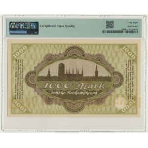Danzig, 1.000 Mark 1922 - PMG 58 EPQ