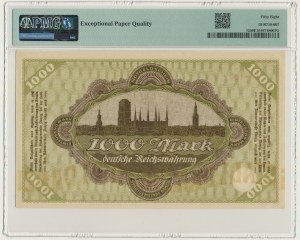 Danzig, 1.000 Mark 1922 - PMG 58 EPQ