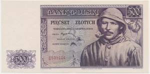 500 złotych 1939 - C - RZADKI
