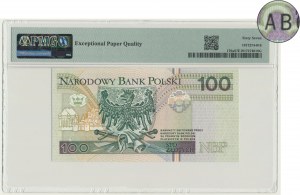 100 złotych 1994 - AB - PMG 67 EPQ - RZADKA SERIA