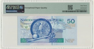 50 złotych 1994 - AF - PMG 67 EPQ - RZADKA SERIA
