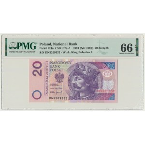 20 złotych 1994 - DN - PMG 66 EPQ