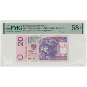 20 złotych 1994 - AL - PMG 58 EPQ