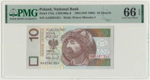 10 złotych 1994 - AA - PMG 66 EPQ