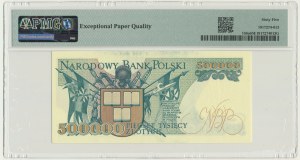 500.000 złotych 1990 - AA - PMG 65 EPQ - BARDZO RZADKA