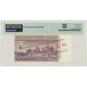 200.000 złotych 1989 - WZÓR - A 0000000 - No.0903 - PMG 63 EPQ