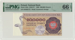 PLN 200 000 1989 - D - PMG 66 EPQ