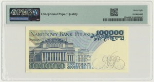 100.000 złotych 1990 - AA - PMG 68 EPQ