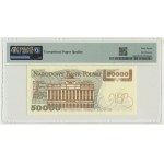 50.000 złotych 1989 - N 0000508 - PMG 67 EPQ - niski numer seryjny