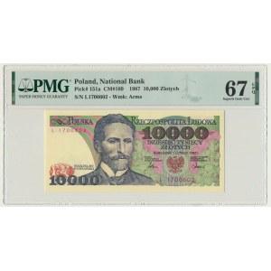 10.000 złotych 1987 - L - PMG 67 EPQ