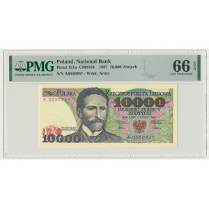 10.000 złotych 1987 - A - PMG 66 EPQ