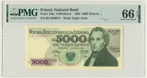 5 000 Or 1982 - BU - PMG 66 EPQ