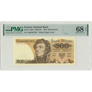 500 złotych 1976 - AK - PMG 68 EPQ