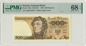 500 złotych 1976 - AK - PMG 68 EPQ