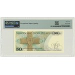 50 złotych 1975 - BD 0000461 - PMG 65 EPQ - niski numer seryjny