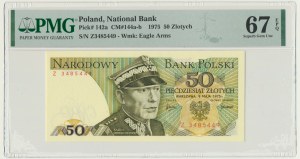 50 złotych 1975 - Z - PMG 67 EPQ